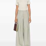 Filippa K Forest Green Striped Tee