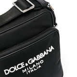 Dolce Gabbana Black Nylon Crossbody Bag