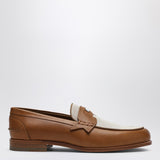 Christian Louboutin Brown Penny Loafers Rounded Toe