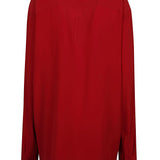 Rick Owens Red Clip Buttons Shirt
