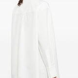 Jil Sander White Concealed Button Dress