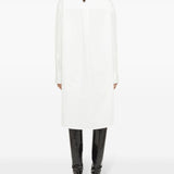 Jil Sander White Concealed Button Dress