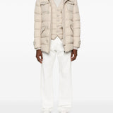Herno Beige Quilted Sleeveless Jacket