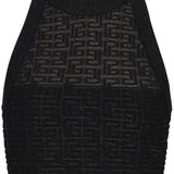 Balmain PB Labyrinth knit top