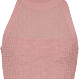 Balmain PB Labyrinth knit top