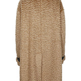Jil Sander Beige Belted Mandarin Coat