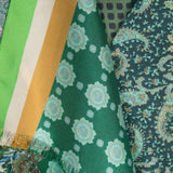 Pierre Louis Mascia Green Silk Scarf