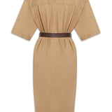 Saint Laurent Beige V Neck Dress