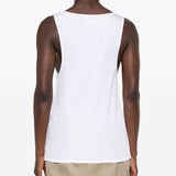 Saint Laurent White Sheer Tank Top