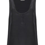 Saint Laurent Dark Grey Henley Tank