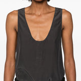 Saint Laurent Dark Grey Henley Tank