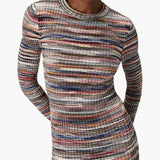Missoni Powder Pink Striped Knit Dress