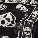 Alexander McQueen Black Skull Print Scarf