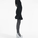 Marc Jacobs Black Flared Mini Skirt