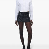Marc Jacobs White Cropped Monogram Shirt