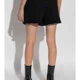 Versace Heritage tweed mini shorts