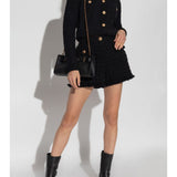 Versace Heritage tweed mini shorts