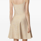 Versace Barocco jacquard flared mini dress