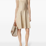 Versace Barocco jacquard flared mini dress