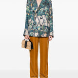 Pierre Louis Mascia Beige Geometric Jacket