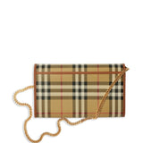 Burberry Beige Vintage Check Shoulder Bag