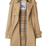 Burberry Beige Vintage Check Trench Coat