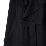 Burberry Black Gabardine Trench Jacket