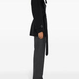 Burberry Black Gabardine Trench Jacket