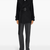 Burberry Black Gabardine Trench Jacket