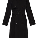 Burberry Black Detachable Collar Trench Coat