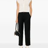 Fabiana Filippi Black Bead Embellishment Trousers