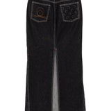 Marine Serre Black Crescent Moon Skirt