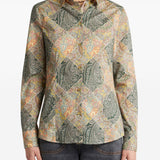 Etro Green Patchwork Long Sleeve Shirt