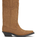 GANNI Boots Leather Brown