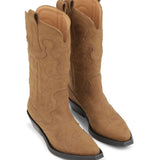 GANNI Boots Leather Brown