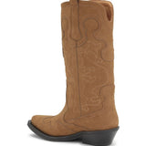 GANNI Boots Leather Brown