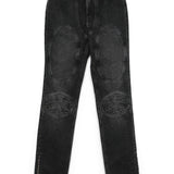Jean Paul Gaultier Black Embroidered Jeans