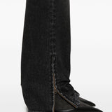 Jean Paul Gaultier Black Embroidered Jeans