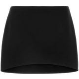 Givenchy Black Miniskirt Concealed Side Zip Closure