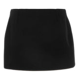 Givenchy Black Miniskirt Concealed Side Zip Closure