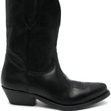 Golden Goose Black Wish Star Boots