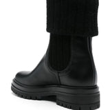 Gianvito Rossi Obsidian Folded Edge Chelsea Boots