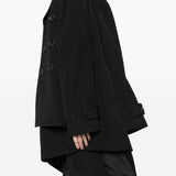 Comme Des Garcons Black Asymmetric Coat