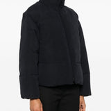 Emporio Armani Blue Padded Hooded Coat