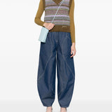 Ganni Striped v-neck vest