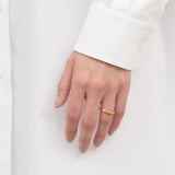 Maison Margiela logo-engraved band ring