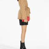 Burberry EKD-embroidered diamond-quilted jacket