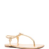 Gianvito Rossi Golden Sandals Elasticated Strap Couture