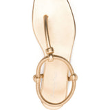 Gianvito Rossi Golden Sandals Elasticated Strap Couture