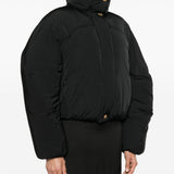 JACQUEMUS Black Funnel Neck Down Jacket